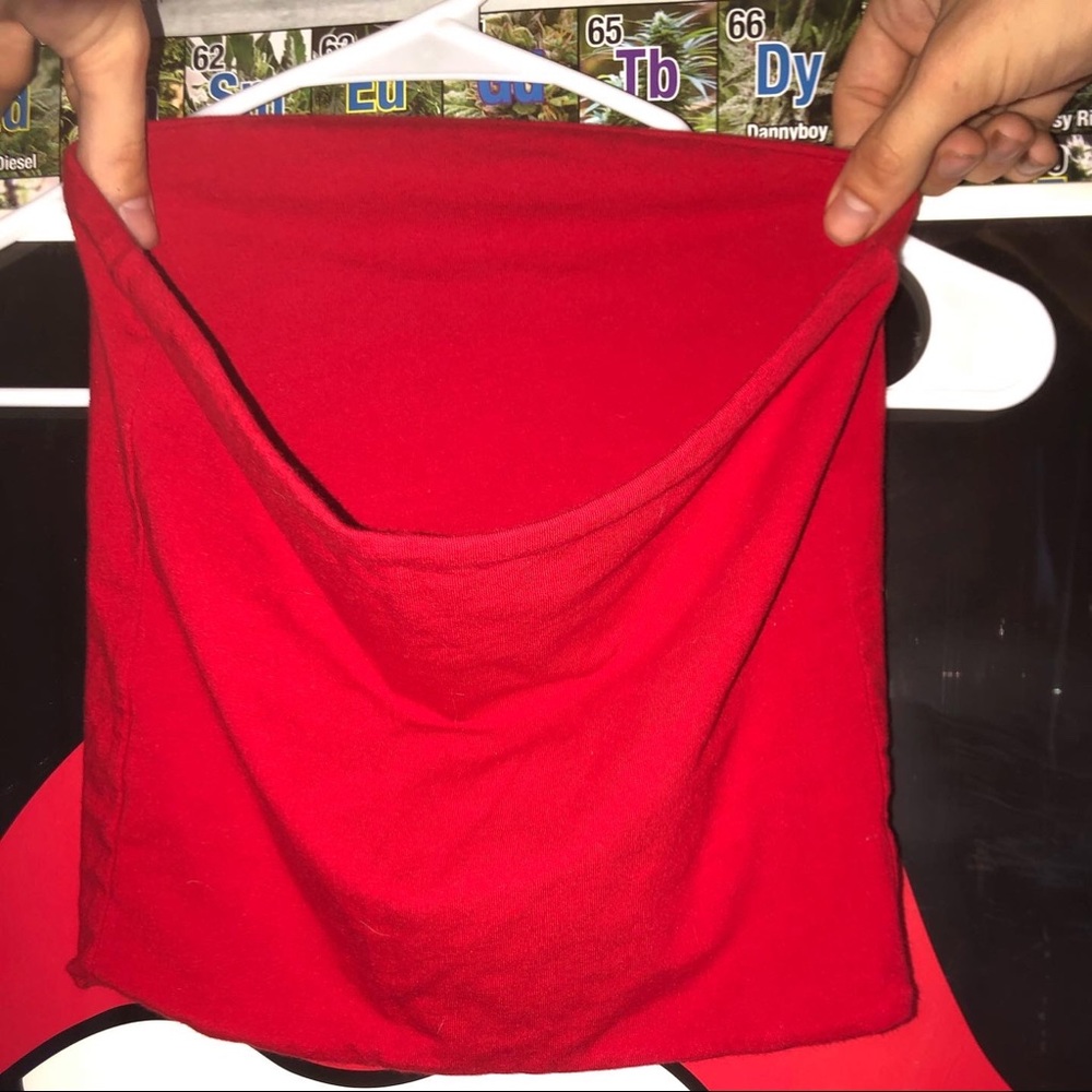 Red Brandy Melville tube top